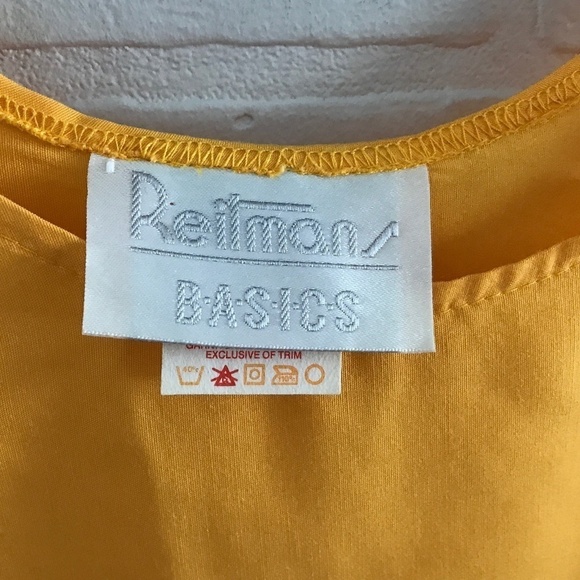 Vintage Camisole tank top Reitmans Marigold Yellow Size L - Picture 4 of 5